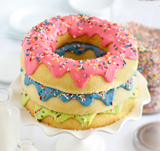 Triple Stack Donut Cake