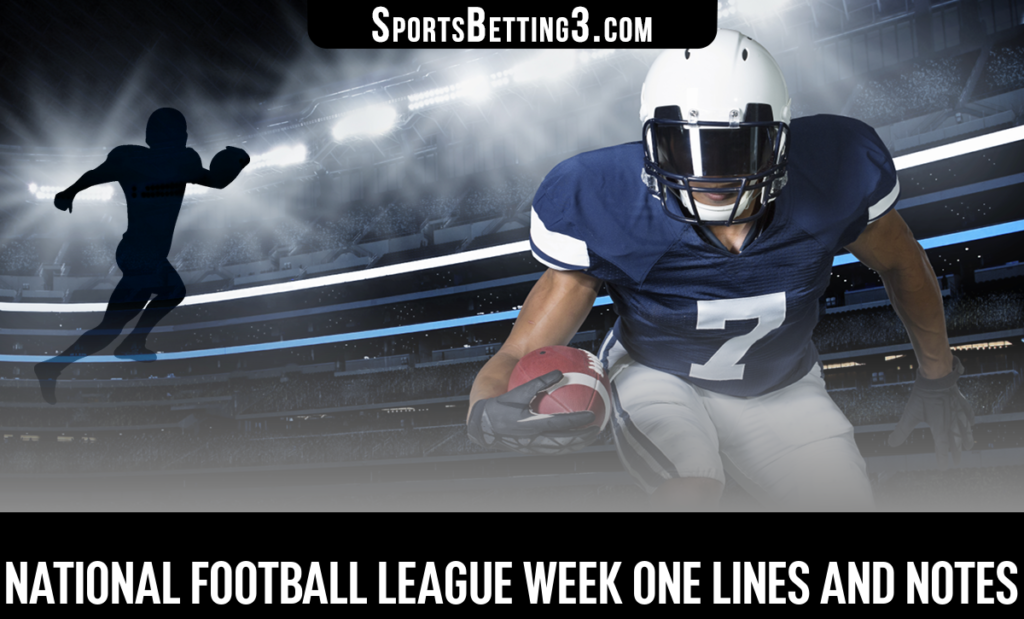 National Football League Week One Lines And Notes