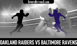 Oakland Raiders vs Baltimore Ravens Betting Odds