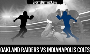 Oakland Raiders vs Indianapolis Colts Betting Odds