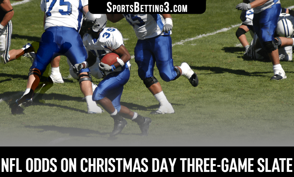 NFL odds on Christmas Day three-game slate