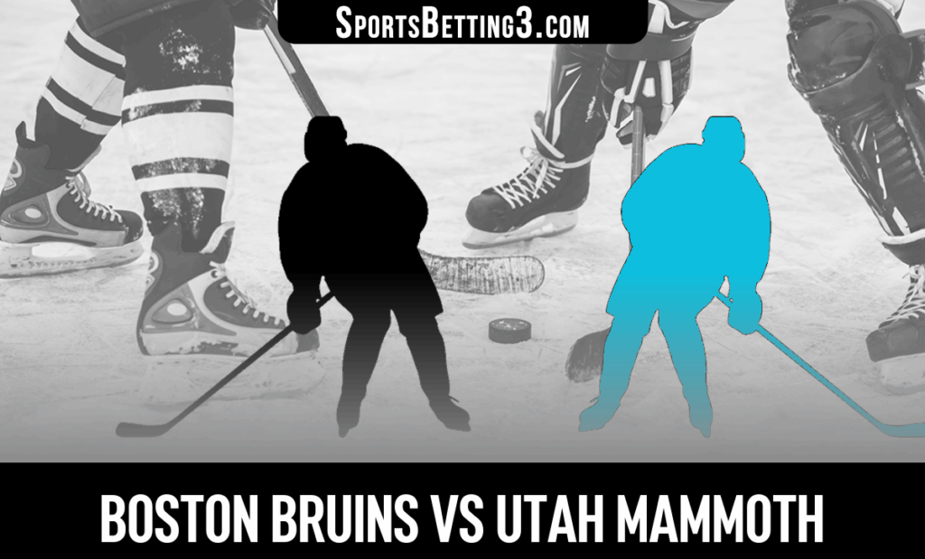 Boston Bruins vs Utah Mammoth Odds